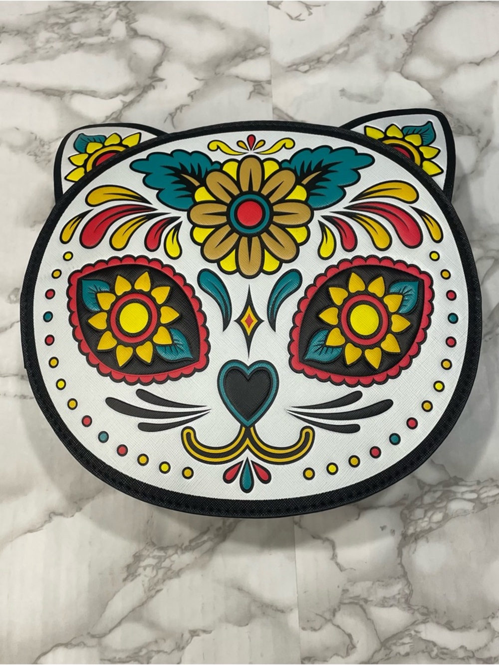 Mad Engine Sugar Skull Cat Crossbody